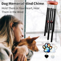 Pet Memorial Wind Chime – Dog Memorial Gifts for Loss of Dog, Loss of Pet Sympathy Gift, Pet Remembrance Bereavement Gift (Paw)