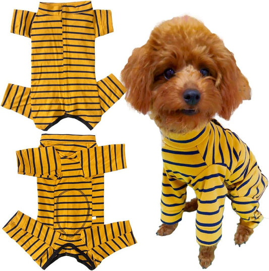 Dog’s Recovery Suit Post Surgery Shirt for Puppy, Full Coverage Dog's Bodysuit Wound Protective Surgical Clothes for Sma