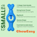 ChewEasy Interactive Bully Stick Holder for Dogs, Prevent Chocking Safety Device, Long Enough Screw to Lock, Seesaw Shape(Small)