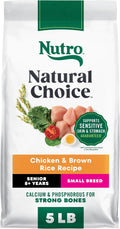 Nutro Natural Choice Senior Small Breed Dry Dog Food, Chicken, 5 lb