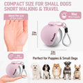 Cibaabo 2 in 1 Portable Dog Water Bottle with Bowl, 10 oz Stainless Steel No-Spill Travel Pet Water Dispenser with Collapsible Silicone Bowl for Small Dog & Puppy Walking Hiking Outdoor