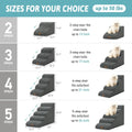 COZY KISS Dog Stairs for Small Dog 22.6" H, 5 Step Pet Ramp for Bed