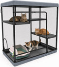 Extra Large Catio Outdoor Cat Enclosure Cat Cage 45"× 26.5" × 43.3"