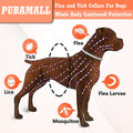 Flea Collar for Dogs, 2 Pack Collar for Dogs, 12 Months Protection, Waterproof, Adjustable One Size Fits All