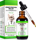 Cat Constipation Relief Drops, Natural Laxative for Cats with 6 Probiotics, Softener Liquid Supplement for Digestive Health, Easy-Use Dropper for Kittens & Senior Cats, 2 fl oz(Chicken Flavor)