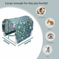 Guinea Pig Hideout Tunnel, Washable Large Fleece Guinea Pigs Toys for Small Animal Habitat, Sturdy Anti-Chew Guinea Pig’