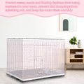 Shappy Large Bird Cage Cover, Bird Cage Seed Catcher, Adjustable Star Pattern Nylon Mesh Net for Parrot Parakeet Macaw Pet Supplies(Pink)