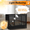 EVRBUL Dog Crate Cover 42 x 28 x 30 Inch Heavy Duty 420D Fabric Pet Kennel Cover Universal Compatible with 42 Inches Wir