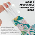 QBLEEV Bird Diapers, Reusable Cockatiel Flight Suit with Adjustable Straps