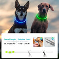 2 Packs Light Up Dog Collar, Kpuplol USB Rechargeable Dog Lights for Night