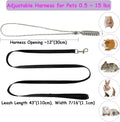 GOMICRAFT Handmade Figure 8 Harness and Leash for Ferrets/Guinea Pigs/Rats
