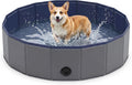 Foldable Dog Bath Pool, Collapsible Pet Swimming Pool Bath Tub for Dog Cat, Anti-Slip Pets Bath Tub Suitable for Indoor 