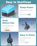 Pawfly Aquarium 0.8 Inch Air Stone Ball Bubble Diffuser Release Tool for Nano Air Pumps Small Buckets and Fish Tanks, 10