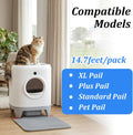 12 Pack Cat Litter Refill Bags, Enhanced Odor Generic Litters Refills Compatible with Standard, Plus, XL Pail(Not Includ