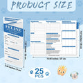 Dunzoom 25 Pcs Cat Health Records Cat Vaccine Record Book Kitten Vaccination Record Card Foldable Cat Vaccines Shot Record Kitten Health Record Booklet for Cat Nursing Supplies