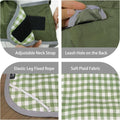 MAMORE Dog Raincoat Reversible,Waterproof Dog Rain Coat Hooded Slicker Poncho with Reflective Strip, Plaid Double Layer 