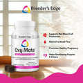 Breeder's Edge Oxy Mate Dog Prenatal Vitamins, Comprehensive Supplement for Pregnant Dogs and Cats Enriched with Essential Nutrients for Healthy Moms & Litters, Soft Chews - 60ct Medium & Large Dog