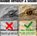 50W Reptile Heat Lamp(2-Pack) Ceramic Heat Emitter- Non-Light Emitting, 24/7 Safe Heating for Terrariums, Brooders & Inc