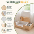 4-in-1 Rabbit Litter Box with Hay Feeder, Bunny Toilet