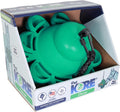 Clover - Horse Toy Ball - Green Treat Puzzle, Hang from Stalls & Paddocks, Fill Ring w/Carrots-Hay-Treats, Durable Rubbe