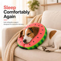 MIDOG Soft Inflatable Dog Cone, Donut E-Collar Alternative for After Surgery, Prevents Licking, Allowing Normal Eating & Vision, Comfortable Recovery Collar for Small Medium Large Dogs & Cats, Red-M