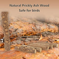 Hypeety Bird Ladder Perch for Cage Natural Wood Bird Bridge Climbing Chewable Toys Parrot Exercise Ladder for Cockatiels Parakeets Small Birds to Play Stand and Climb