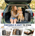 Dog Ramp for Car 63" Long & 17" Wide Portable Ramps for Large Dogs Non Slip Rug Surface Extra Wide Steps for SUV Camper 