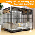 PETKNOWS 12 Pack 11.8 x 7.9 inch Clear Cage Edge Liner Protection for Rabbit