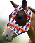 Harrison Howard Super Comfort Stretchy Fly Mask Large Eye Space with UV Protection Soft on Skin with Breathability Tribe
