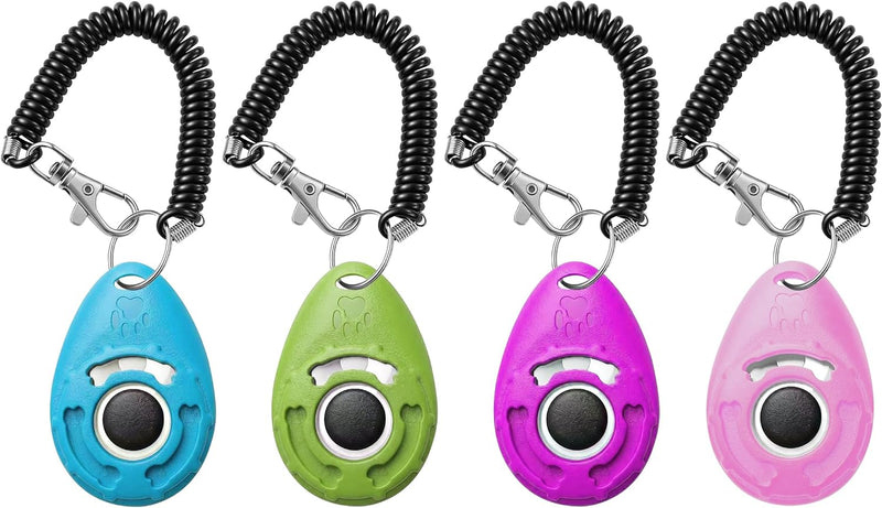 Pet Training Clicker with Wrist Strap - Dog Training Clickers for Puppy, Cat, Potty, Bird, Horse, Pet, Trainer Training 
