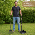 Pooper Scooper for Large Dogs, Metal Poop Scooper with Rake,Tray for Yard