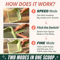 Sprinkle & Sweep Speed Sifter Switch Cat Litter Scooper, 2-in-1 Sifter Tool