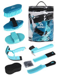 Shinewell 8-piece Horse Grooming Kit, Complete Horse Brush Set