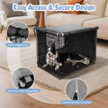 Akinerri Dog Crate Cover, Kennel Covers with Mesh Window, 42 in