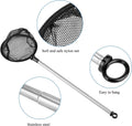 Lpraer Aquarium Fish Net with Extendable Stainless Steel Long Handle Fine Mesh Net for Fish Tank