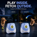 Automatic Ball Launcher for Dogs with 10 Tennis Balls (2 inch), Dog Ball Launcher with 3 Range Modes (10/20/30ft), Rechargeable Dog Balls Thrower for Small-Medium Dogs,Indoor/Outdoor Pet Fetch Machine
