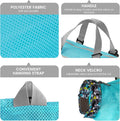 Cinf Cat Bathing Bag(Free Muzzle) Breathable Mesh Anti Scratch Adjustable Cat Grooming Bag for Nail Trimming, Bathing Soft Cat Washing Bag(Light Blue) L