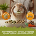 Supreme Naturals Rabbit Treats, Meadow Loops for Rabbits, Country Loops & Garden Sticks with Bunny Chew Toys (Grass Ball