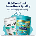Solid Gold Cat & Dog Multivitamin Powder - Kelp Powder, Omega 3 & Vitamins for Dental, Digestive, Immune, Skin & Coat Health - Multi Vitamin for Dogs & Cats - Cat & Dog Food Additive Supplement - 1lb