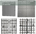 Black Aquarium Divider Panel Fish Tank Separator Plastic Grid