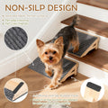Dog Stairs Ramp for Small & Aged Dogs, Wooden Anti-Slip Pet Steps