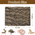 4PCS Reptile Cork Bark Mat,15.74 x 11.81 Inch Natural Cork Wood Terrarium Background Bearded Dragon Tank Bark Backdrop W