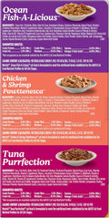 Nutrish Grain Free Ocean Lover's Whole Health Blend Variety Pack Wet Cat Food, 2.8 oz. Cup, 12 Count (Rachael Ray)