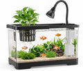 AS Fish Tank Aquarium with LED & 3-in-1 Pump for Betta, 3 Gal