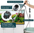 hygger Electric Aquarium Gravel Cleaner, 528GPH Fish Tank Vacuum, 5-in-1 Automatic Sand Washer Water Changer Cleaning Ki