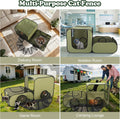 Cat Playpen, 3-in-1 Pop-up Outdoor Cat Enclosure