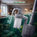 Electric Aquarium Vacuum Gravel Cleaner 5-in-1 Fish Tank Cleaning Kit 28W Automatic Gravel Vacuum for Aquarium 10-100 Ga