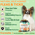 Carmelie Flea and Tick Prevention for Dogs Chewables 200 Ct, Vet Formulated