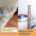 PELUOMOZ Tall Cat Scratching Post 36 inch Large Cat Scratch Post for Indoor Cats with Durable Natural Sisal Rope Scratcher Post Tree Kitten Interactive Toy-Gray