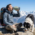 32oz 3-in-1 Dog Water Bottle Stainless Travel Cup with 2 Bowls